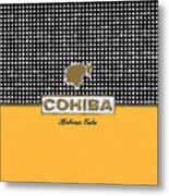 Cohiba Cuban Cigar Logo Painting 1 Metal Print