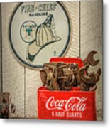 Cola Cooler Of Wrenches Metal Print