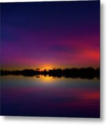 Cold Front Sunset Metal Print