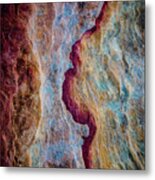 Color Fixed In Stone Metal Print