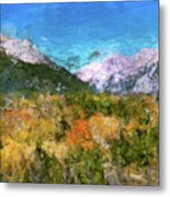 Colorado Rocky Mountains In The Fall Metal Print
