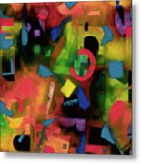 Colorful Abstract Art - Jazz Time Metal Print
