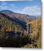 Colorful Autumn In The Blue Ridge Mountains Metal Print