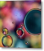Colorful Bubbles Metal Print