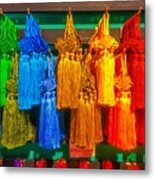 Colorful Chinese Style Tassels Metal Print