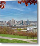 Colorful Cincinnati Skyline Metal Print