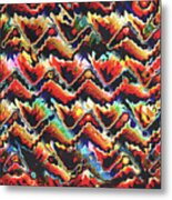 Colorful Geometric Motif Metal Print