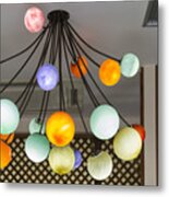 Colorful Modern Lamps Hanging Metal Print