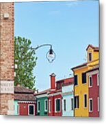 Colors Of Burano Italy No. 8 Metal Print