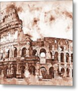 Colosseum, Rome - 34 Metal Print