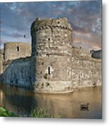 Colour Photo Of Beaumaris Castle, Wales. Metal Print