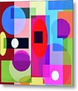 Colourful Abstract Metal Print