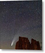 Comet Neowise And The Big Dipper Metal Print