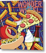 Coney Island Food Metal Print