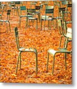 Two Chairs Metal Print
