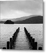 Coniston Water Boat Jetty Lake District Metal Print