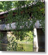 Conneaut Creek Covered Bridge 2 Metal Print