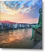 Contemplating Life In Basel Metal Print