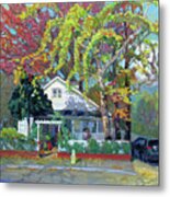 Cottage In The Sun Metal Print