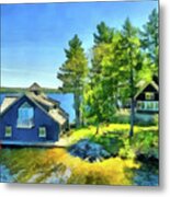 Cottage In The Woods 3 Metal Print