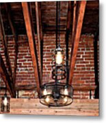 Country Chic Hotel Ceiling Metal Print