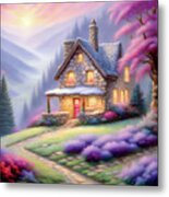 Country Cottage Metal Print