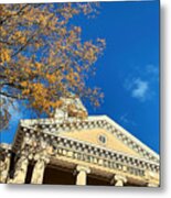 Courthouse Square In Fall Metal Print