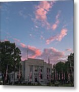 Courthouse With Flags Metal Print