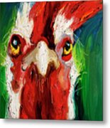 Crazy Face Metal Print