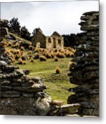 Crumbling Down - Abandoned Ghost Town, South Island, New Zealand Metal Print