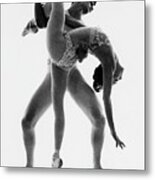 Dancers In Balanchine's Bugaku Metal Print