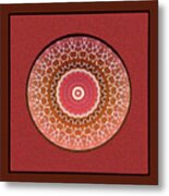 Dancing Women Mandala Metal Print