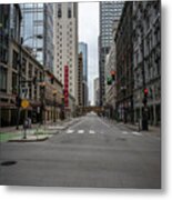 Dearborn St And The Goodman Metal Print