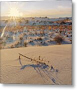 December 2020 White Sands Sunset Metal Print