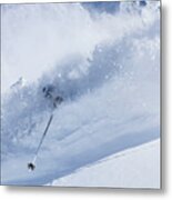 Deep Powder Skier - Snowbird, Utah - Img_5472e Metal Print