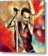 Depeche Mode David Gahan Art Personal Jesus Metal Print