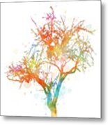 Design 169 Multicolor Tree Metal Print