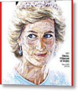 Diana, Princess Of Wales, 1987 Metal Print