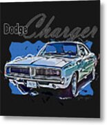 Dodge Charger American Muscle Car Metal Print