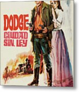 ''dodge City'', 1939 - Art By Jose Montalban Metal Print