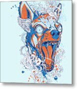 Dog Wild And Crazy Chihuahua Metal Print