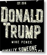 Donald Trump Mike Pence 2016 Retro Metal Print