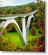 Double Arch Bridge- Photo By Linda Woods Metal Print