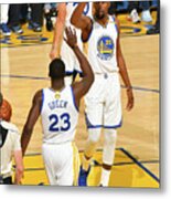 Draymond Green And Kevin Durant Metal Print
