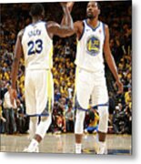 Draymond Green And Kevin Durant Metal Print