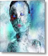 Dreaming In Blue Metal Print