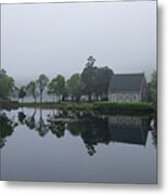 Drone Photo  Of St. Finbarr Church, Gougane Barra Cork Ireland Metal Print