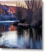 Duero River At Sunset, Soria, Castilla And Leon - Picturesque Ed Metal Print