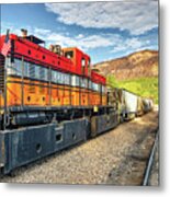 Durango And Silverton Narrow Gauge American Train In Colorado Mountains Metal Print