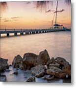 Dusk At Rum Point Grand Cayman Metal Print